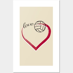 Love Volleyball Gifts Posters and Art